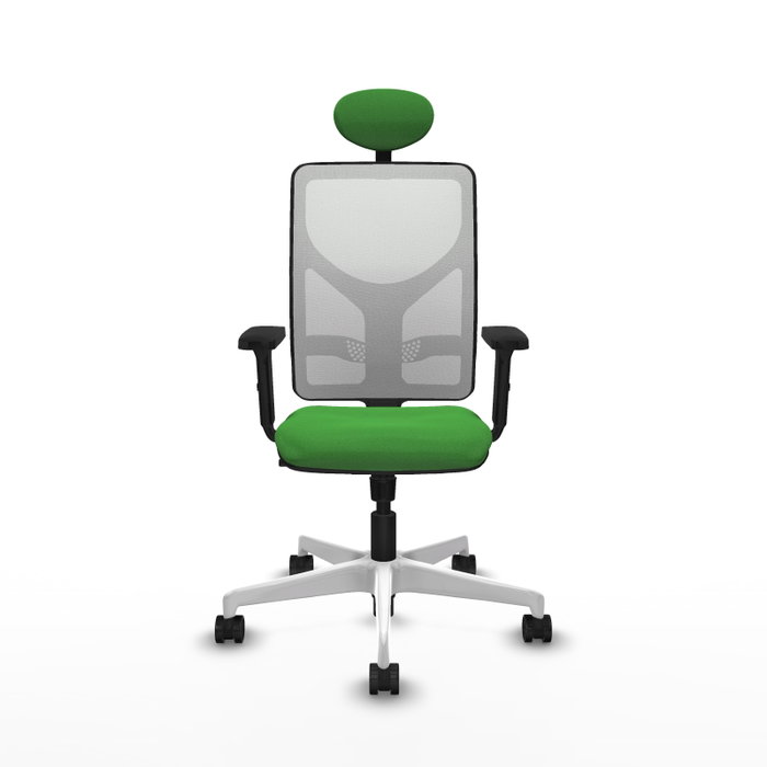 PIQUERAS Y CRESPO Silla de oficina Motilla con mecanismo Sincro, Verde y Blanco PIQUERAS Y CRESPO Silla de oficina Motilla con mecanismo Sincro, Verde y Blanco