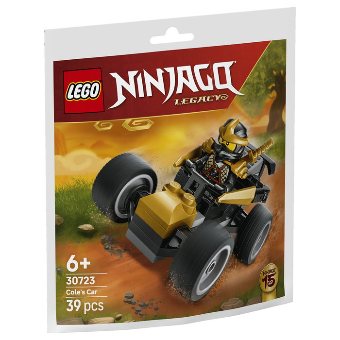 LEGO 30723 NINJAGO Ninja Coles Flitzer Polybag Set de Construcción 39 Piezas, Coche de Cole, Edad 6+