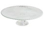 DKD Home Decor Plato de Cristal Transparente con Acabado Rayado 26x26x8 cm