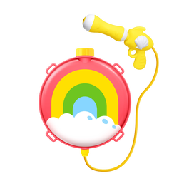 Pistola de Agua Plástico Presión Aire Mochila Color Surtido 21x26x5,5/23,5x13,5x6 cm Jardín, Piscina y Playa MARBUENO 10540