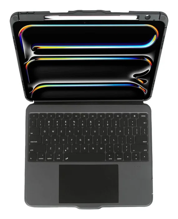 Targus VersaVu Teclado Bluetooth con Funda y Trackpad para iPad Pro 13" (M4) - Español, Retroiluminado, Negro, Protección 1.2m