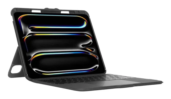 Targus VersaVu Teclado Bluetooth con Funda y Trackpad para iPad Pro 13" (M4) - Español, Retroiluminado, Negro, Protección 1.2m