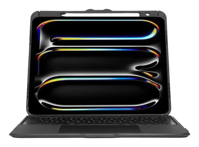 Targus VersaVu Teclado Bluetooth con Funda y Trackpad para iPad Pro 13" (M4) - Español, Retroiluminado, Negro, Protección 1.2m