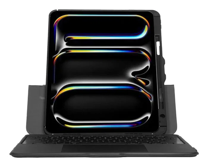 Targus VersaVu Teclado Bluetooth con Funda y Trackpad para iPad Pro 13" (M4) - Español, Retroiluminado, Negro, Protección 1.2m