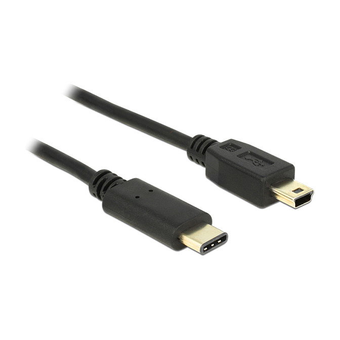DeLOCK Cable USB Type-C a USB 2.0 Mini-B de 2 m, Negro DeLOCK Cable USB Type-C a USB 2.0 Mini-B de 2 m, Negro