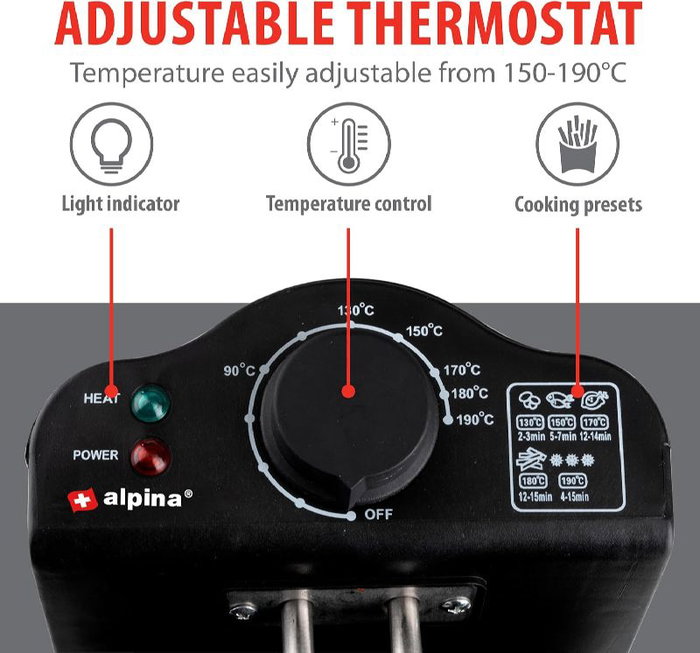 OTROS Freidora de aceite 3L 2000W