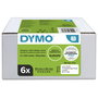DYMO Etiquetas de Envío 54 x 101 mm Blanco - Pack de 6 Rollos