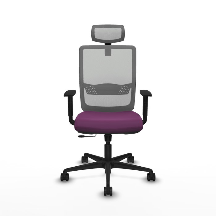 PIQUERAS Y CRESPO Silla de oficina Haches con mecanismo Sincro/Traslack, Morado y Gris PIQUERAS Y CRESPO Silla de oficina Haches con mecanismo Sincro/Traslack, Morado y Gris