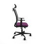 PIQUERAS Y CRESPO Silla de oficina Haches con mecanismo Sincro/Traslack, Morado y Gris