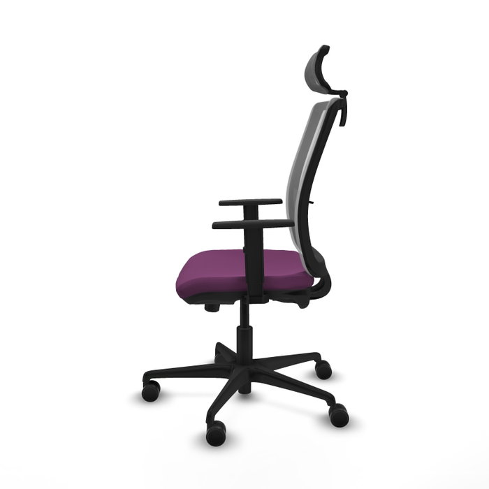 PIQUERAS Y CRESPO Silla de oficina Haches con mecanismo Sincro/Traslack, Morado y Gris PIQUERAS Y CRESPO Silla de oficina Haches con mecanismo Sincro/Traslack, Morado y Gris
