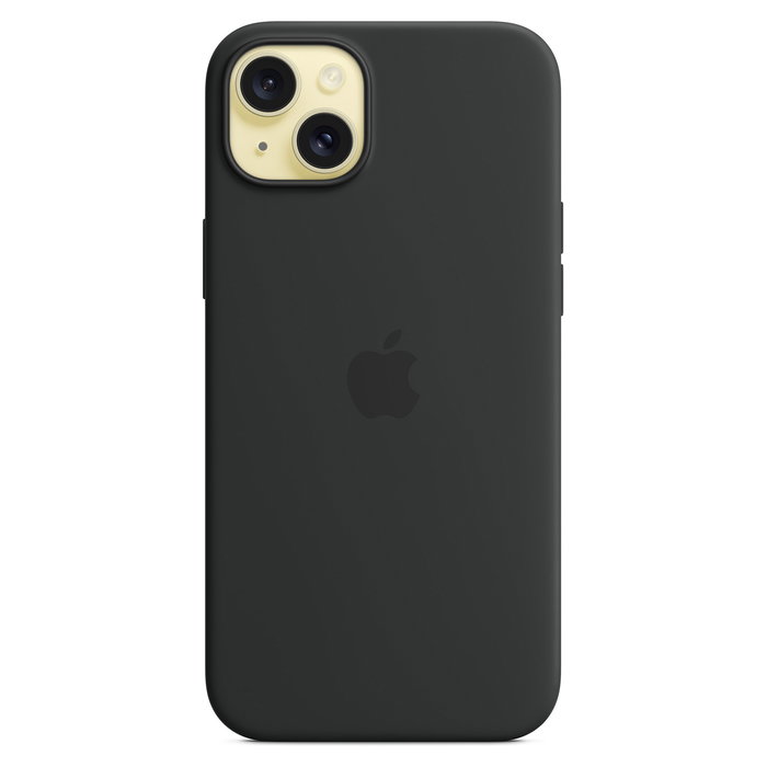 Apple MXQR3ZM/A Funda de Silicona para iPhone 15 Plus con MagSafe - Negro Apple MXQR3ZM/A Funda de Silicona para iPhone 15 Plus con MagSafe - Negro