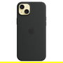 Apple MXQR3ZM/A Funda de Silicona para iPhone 15 Plus con MagSafe - Negro