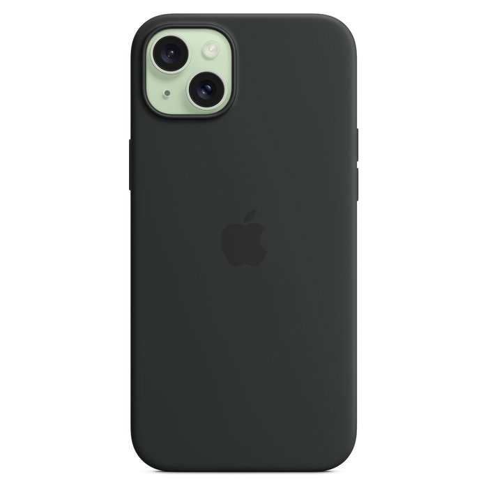 Apple MXQR3ZM/A Funda de Silicona para iPhone 15 Plus con MagSafe - Negro Apple MXQR3ZM/A Funda de Silicona para iPhone 15 Plus con MagSafe - Negro