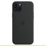 Apple MXQR3ZM/A Funda de Silicona para iPhone 15 Plus con MagSafe - Negro