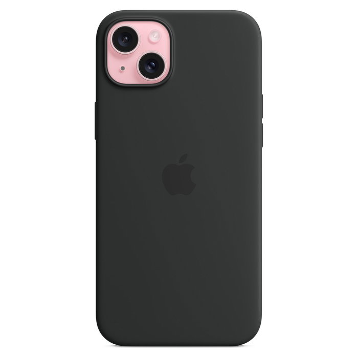 Apple MXQR3ZM/A Funda de Silicona para iPhone 15 Plus con MagSafe - Negro Apple MXQR3ZM/A Funda de Silicona para iPhone 15 Plus con MagSafe - Negro