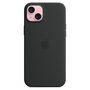 Apple MXQR3ZM/A Funda de Silicona para iPhone 15 Plus con MagSafe - Negro