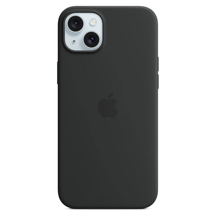 Apple MXQR3ZM/A Funda de Silicona para iPhone 15 Plus con MagSafe - Negro Apple MXQR3ZM/A Funda de Silicona para iPhone 15 Plus con MagSafe - Negro