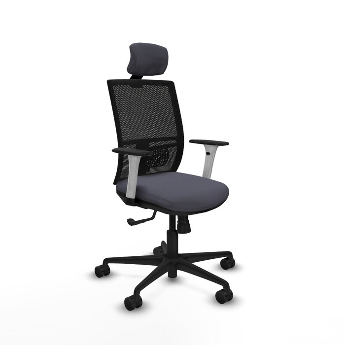 PIQUERAS Y CRESPO Silla de oficina Yunquera con mecanismo Sincro, Gris oscuro y Negro PIQUERAS Y CRESPO Silla de oficina Yunquera con mecanismo Sincro, Gris oscuro y Negro