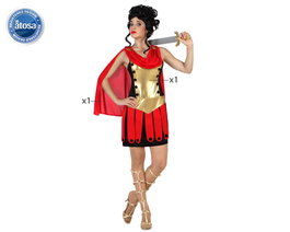 Atosa Disfraz de Gladiadora Soldado Mujer Adulto Rojo XS-S