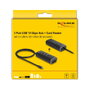 DeLOCK Concentrador USB 3 Puertos con Lector de Tarjetas SD/Micro SD y USB Type-C Negro