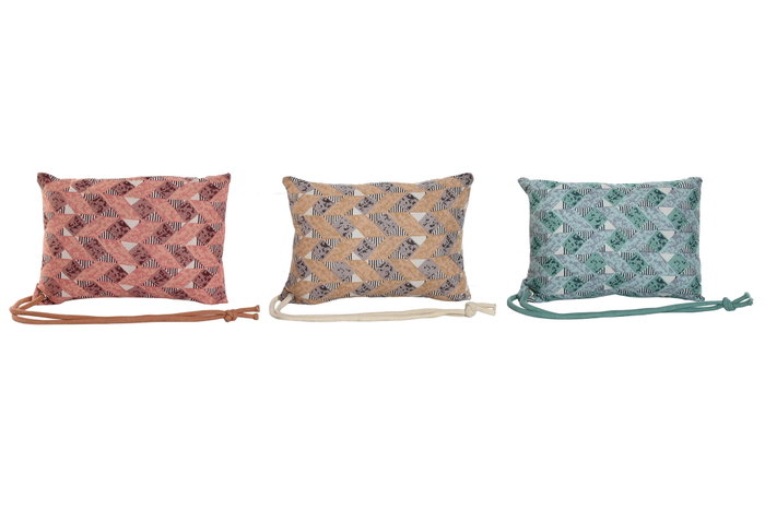 DKD Home Decor Cojín Mediterráneo Marrón Coral 10 x 30 x 20 cm (3 Unidades) DKD Home Decor Cojín Mediterráneo Marrón Coral 10 x 30 x 20 cm (3 Unidades)