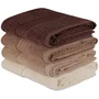 Set de 4 Toallas de Mano - 50 x 90 cm - Color Crema - HOB8681181150368
