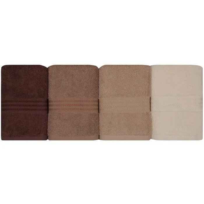 Set de 4 Toallas de Mano - 50 x 90 cm - Color Crema - HOB8681181150368 Set de 4 Toallas de Mano - 50 x 90 cm - Color Crema - HOB8681181150368