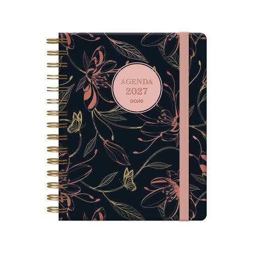 DOHE Agenda Anual 2027 Eden Wire-O Tapa Extra Negro DOHE Agenda Anual 2027 Eden Wire-O Tapa Extra Negro
