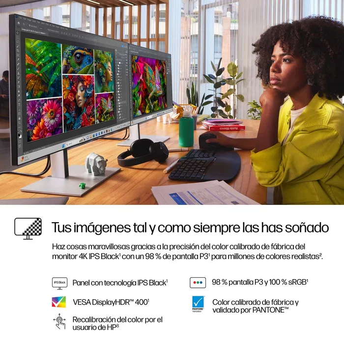 HP Series 7 Pro 27 inch 4K Thunderbolt 4 Monitor - 727pk Black Edition