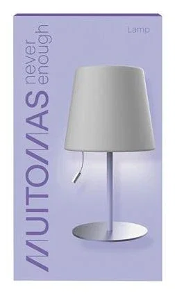 Muitomas Lámpara de mesa con cordón, Lila