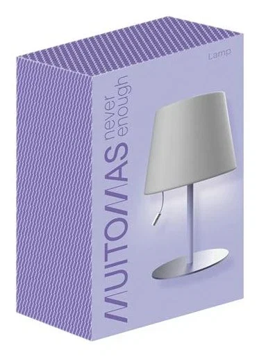 Muitomas Lámpara de mesa con cordón, Lila