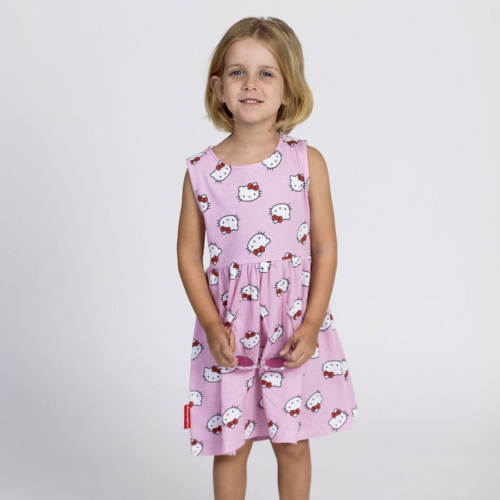 Cerdá Vestido Single Jersey Hello Kitty Rosa 10 Años