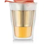 Bodum Taza de té con infusor Yo-Yo Set 0,35 L Doble pared Vidrio y acero inoxidable