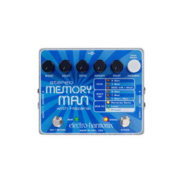 EHX Stereo Memory Man With Hazarai Pedal de efectos Digital Delay/Looper con fuente de alimentación 9,6DC-200 PSU
