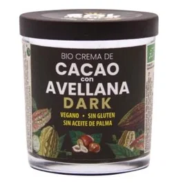 SOLNATURAL Crema Cacao Dark Con Avellanas 200Gr Bio Vegana Sin Gluten Sin Aceite De Palma