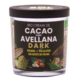 SOLNATURAL Crema Cacao Dark Con Avellanas 200Gr Bio Vegana Sin Gluten Sin Aceite De Palma