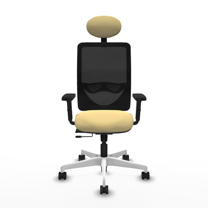 PIQUERAS Y CRESPO Silla de oficina Zulema con Mecanismo Sincro/Traslack, Crema y Negro PIQUERAS Y CRESPO Silla de oficina Zulema con Mecanismo Sincro/Traslack, Crema y Negro