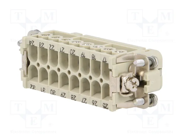HARTING Han 16A-BU-S (17-32) Plantilla de contacto Hembra Han® A