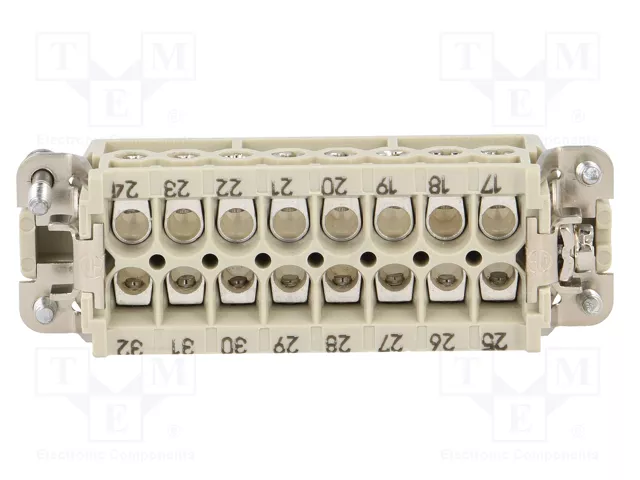 HARTING Han 16A-BU-S (17-32) Plantilla de contacto Hembra Han® A
