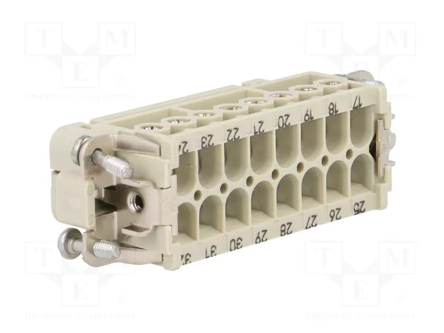 HARTING Han 16A-BU-S (17-32) Plantilla de contacto Hembra Han® A