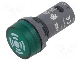 ABB CB1 Señalizador Luminosa y Sonora Verde 24V AC/DC