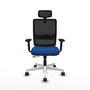 PIQUERAS Y CRESPO Silla de oficina Haches Azul y Negro