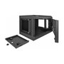 DeLOCK Gabinete de red 10″ 4U con puerta de vidrio negro