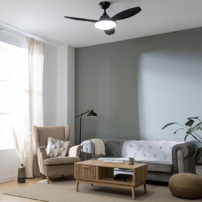 Ventilador de Techo con Luz Cecotec EnergySilence 4800 Light 36 W Negro