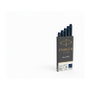 PARKER Cartuchos de Tinta Quink Azul Negro, Pack de 5 unidades