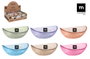 La Mediterranea Bol para Snacks Colores (48 Unidades) 12,2 x 10,2 x 4,7 cm