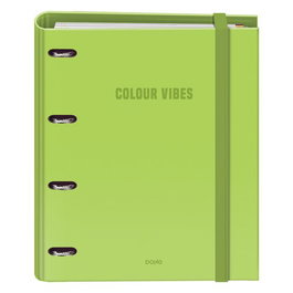 Carpebloc Dohe Colour Vibes A4 4 Anillas Mixtas 35 Mm Con Recambio 100Hj. 90Gr. Cuadric.5X5 Lima
