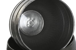 DKD Home Decor Macetero Moderno Gris Aluminio Set de 3 Piezas 40 x 40 x 40.5 cm