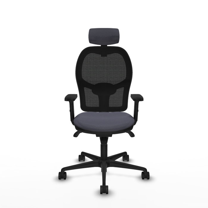PIQUERAS Y CRESPO Silla de oficina Jorquera con mecanismo Sincro, Gris oscuro y Negro PIQUERAS Y CRESPO Silla de oficina Jorquera con mecanismo Sincro, Gris oscuro y Negro