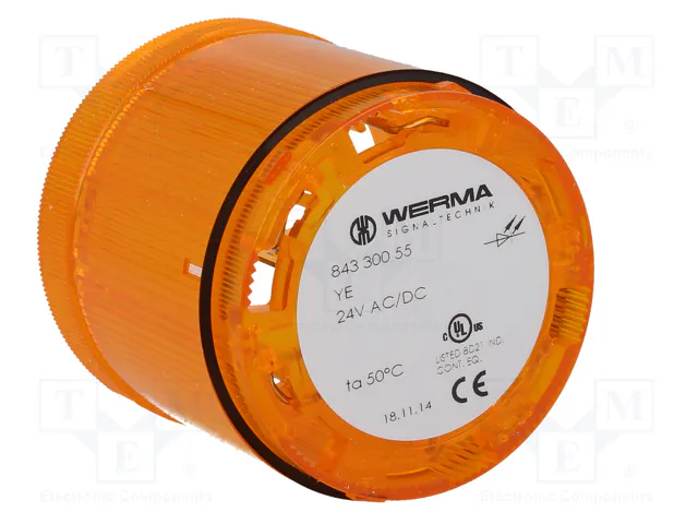 WERMA KombiSIGN 70 Señalizador Luminoso Naranja 24VDC WERMA KombiSIGN 70 Señalizador Luminoso Naranja 24VDC